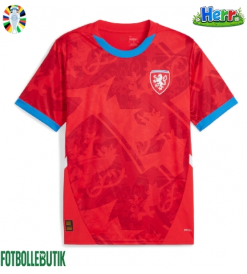 Tjeckien Hemmatröja EM 2024 Kortärmad